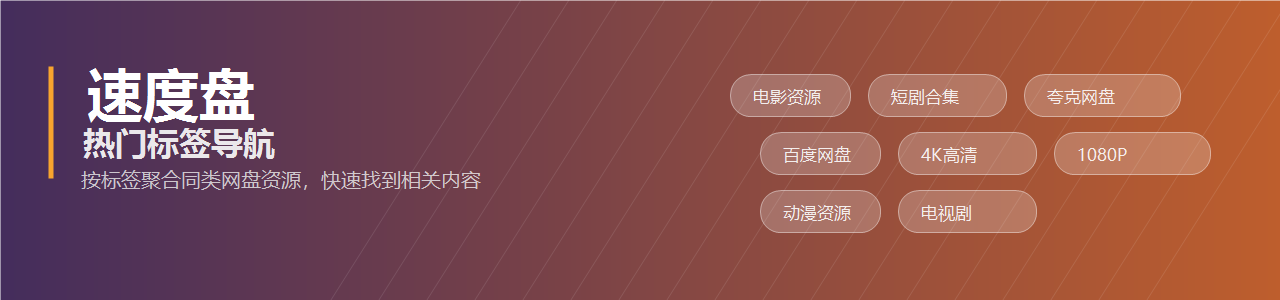 速度盘影视资源标签